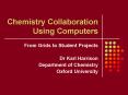 Chemistry Collaboration Using Computers