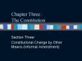 Chapter Three: The Constitution