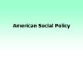 American Social Policy