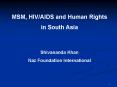 MSM, HIVAIDS and Human Rights