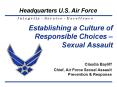 Establishing a Culture of Responsible Choices Sexual Assault