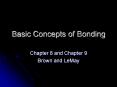 Basic Concepts of Bonding