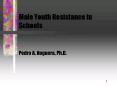 Male Youth Resistance in Schools