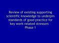 Review of existing supporting scientific knowledge to underpin standards of good practice for key wo