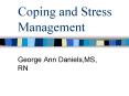 Coping and Stress Management