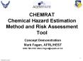 CHEMRAT Chemical Hazard Estimation Method and Risk Assessment Tool