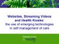 Websites, Streaming Videos and Health Kiosks: the use of emerging technologies in self management of