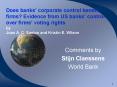 Does banks corporate control benefit firms Evidence from US banks control over firms voting rights b