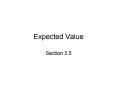 Expected Value