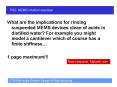 What are the implications for rinsing suspended MEMS devices clean of acids in distilled water For e