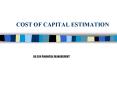COST OF CAPITAL ESTIMATION