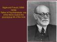 Sigmund Freud 18561939 Father of Psychoanalysis, one of the first to explore the unconscious life of