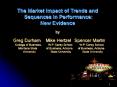 The Market Impact of Trends and Sequences in Performance: