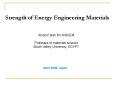 Strength of Energy Engineering Materials