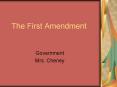 The First Amendment