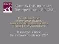 Capacity Building for QA: The experience of RIACES