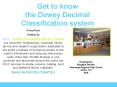 Get to know the Dewey Decimal Classification system