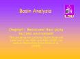 Basin Analysis