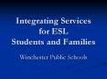 Integrating Services for ESL Students and Families