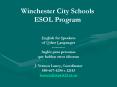 Winchester City Schools ESOL Program