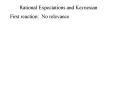 Rational Expectations and Keynesian