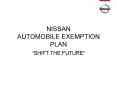 NISSAN AUTOMOBILE EXEMPTION PLAN