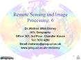 Remote Sensing and Image Processing: 6