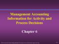 Management Accounting Information for Activity and Process Decisions