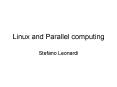 Linux and Parallel computing