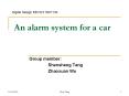 An alarm system for a car
