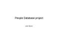 People Database project