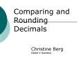 Comparing and Rounding Decimals