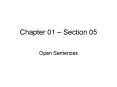 Chapter 01 Section 05