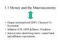 1'1 Money and the Macroeconomy
