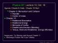 Physics 207, Lecture 13, Oct' 18