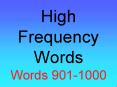 High Frequency Words Words 9011000