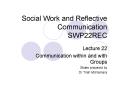 Social Work and Reflective Communication SWP22REC