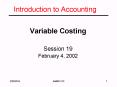 Introduction to Accounting
