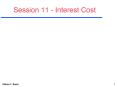 Session 11 Interest Cost