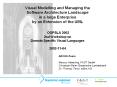 Visual Modelling and Managing the Software Architecture Landscape in a large Enterprise by an Extens