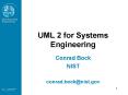 UML 2 for Systems Engineering
