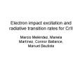 Electron impact excitation and radiative transition rates for CrII
