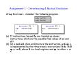 Assignment 1 Interleaving