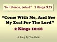 Is It Peace, Jehu 2 Kings 9:22