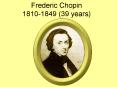 Frederic Chopin 18101849 39 years