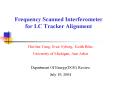 Frequency Scanned Interferometer for LC Tracker Alignment