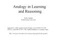 Analogy in Learning