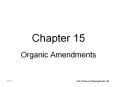 Organic Amendments