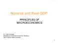 Nominal and Real GDP
