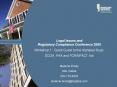 Legal Issues and Regulatory Compliance Conference 2009